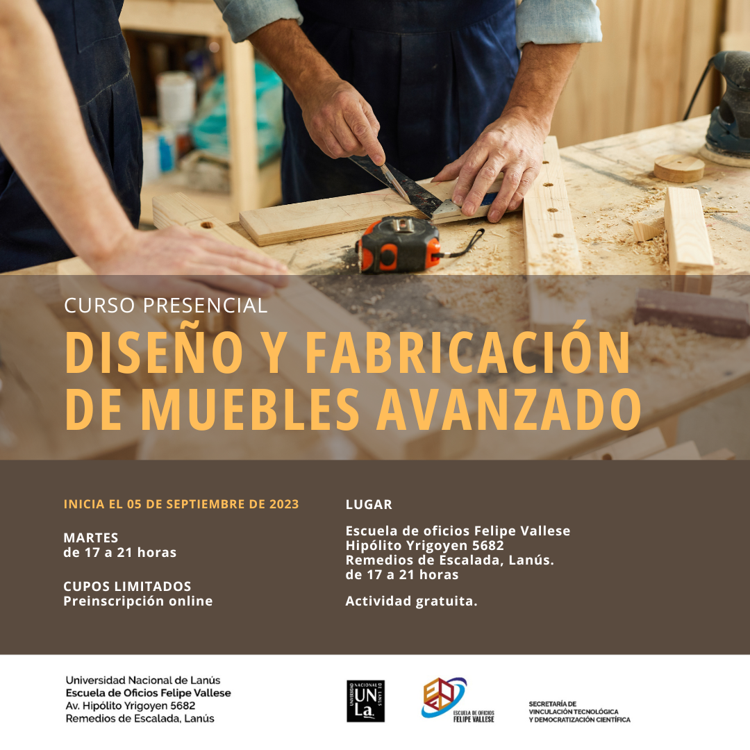 Diseño y Fabricación de Muebles Nivel Avanzado